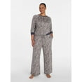 thumbnail image 2 of Joyspun Women's Cozy Lounge Collection Hacci Knit Sleep Pants, 29” Inseam, Sizes XS to 3X, 2 of 6