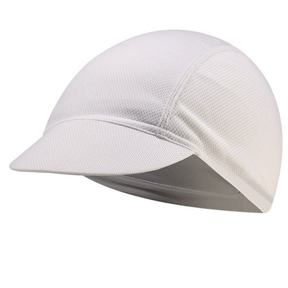 SIEYIO Men Women Cycling Breathable Mesh Cap for Sun Visor Quick Dry Sweat Wicking Cooling Helmet Liner UV for Protection Beanie Hat with Brim