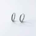 thumbnail image 5 of EOEMY Black/Clear/Colourhoop Earrings Stud Earrings 925 Sterling Silver-Gold-Color, 5 of 6