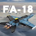 thumbnail image 2 of F/A-18 Hornet Fighter Jet Building Block Set - 772 Pcs, 2 of 5