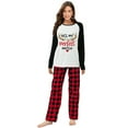 thumbnail image 3 of Ihaphap Couple Matching Christmas Pajama She's My Perfect Match Pajamas Set(L,Women), 3 of 6