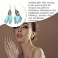 thumbnail image 1 of Feathers Earrings Long Drop Dangle Easy Matching Multicolor Classical Comfortable Modern Style Ear Pendants for Women Jewelry light blue, 1 of 6