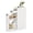 White, variant on Costway Small Bathroom Storage Cabinet 4-Tier Narrow Toilet Side Storage Cabinet White
