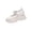 Black, White, variant on ZACPNCV Womens Platform Mary Janes Shoes Decorative Buckle Plus Size Spring Summer Thick Sole Height Increasing Casual Flats