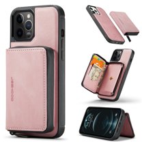 Galaxy S21 Plus Wallet Case and Cover, Allytech Detachable Magnetic Purse Durable Slim Card Slots Vegan PU Leather Anti-Drop Folio Stand Sleeve Case for Samsung Galaxy S21 Plus 6.7" 2021, Pink
