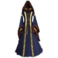 thumbnail image 1 of Huanglei Robe Longue Médiévale Rétro à Capuche avec Manches Évasées Costume, 1 of 2
