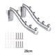 thumbnail image 2 of Armario plegable Injueey colgador montado en riel para ropa 5 ganchos 28cm, 2 of 6