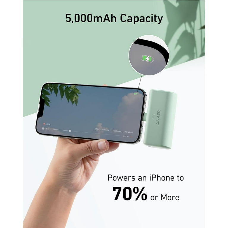 Anker Nano Portable Charger for iPhone, with Built-in MFi