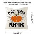 thumbnail image 4 of 4Pcs Fall Pumpkin Decorative Pillow Covers Autumn Farmhouse Cotton Linen Farm Fresh Pumpkin Decorative Thanksgiving Pillow Case Cushion Cover, 4 of 7