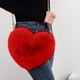 thumbnail image 5 of Monedero para teléfono móvil Bolso bandolera en forma de corazón de felpa con cadena, 5 of 5