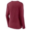 Women's Burgundy Colorado Avalanche Long Sleeve VNeck TShirt