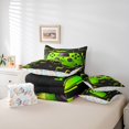 thumbnail image 6 of Castle Fairy Teens Adults Green Gamepads Twin Bedding Sets 7-Piece,Video Game Bedding Comforter Set Microfiber,Geometric Plaid Breathable Sheet Sets,Ultra Soft Home Decor,Reversible, 6 of 8