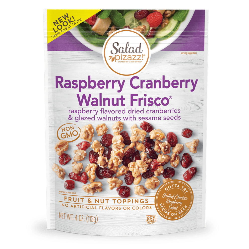 Salad Pizazz!® Dried Raspberry Flavored Cranberries & Glazed Walnuts