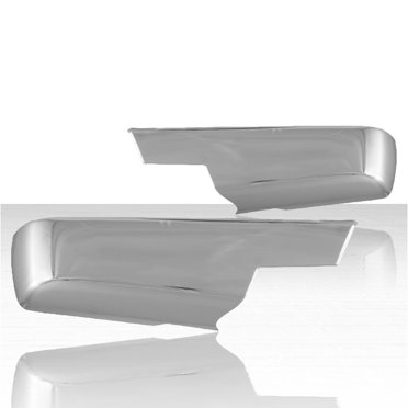 Chrome Lower Mirror Covers For 2015-2016 GMC Sierra 2500 HD - Auto Reflections ABS Covers With 3M Tape