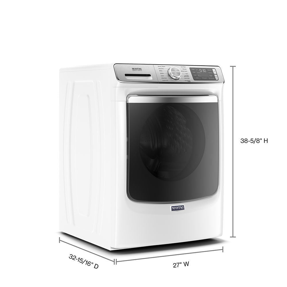 MAYTAG MHW8630HW Smart Front Load Washer with Extra Power and 24-Hr Fresh Hold(R) option - 5.0 cu. ft.