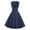 DT-Navy, variant on DailyTrove Women's Polka Dot Swing Dress-Sleeveless-Button-Front-Cotton-for Retro Event/Casual Date-Vintage Polka Dot Pattern
