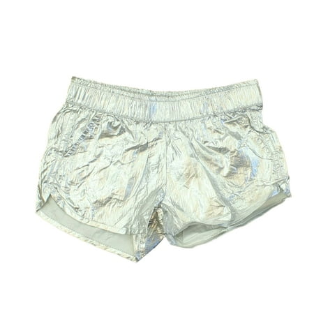 

Pre-owned Rockets Of Awesome Girls Silver Shorts size: 4T
