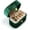 Green, variant on Velvet Travel Jewelry Case, Portable Small Ring Box, Plush Velvet Ring Storage Case, for Rings Earrings, Travel Essential Accessories for Women