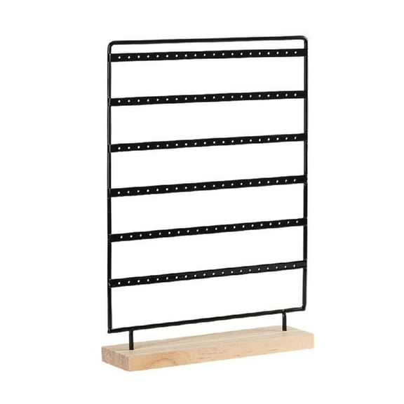 CIYISON 6-Tiers Earring Holder Earrings Display with Wood Stand Jewelry Ear Stud Holders