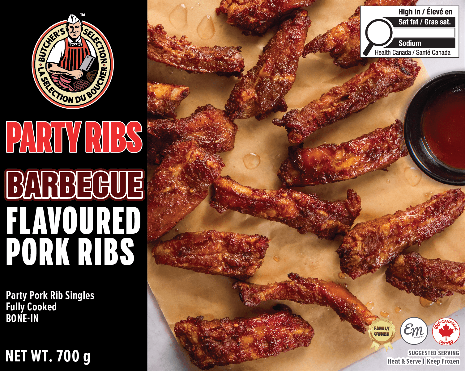 Walmart Pot Ribs Butcher's Selection Fully Cooked Party Ribs BBQ, BS Fully Cooked Party ...