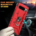 thumbnail image 3 of Allytech Google Pixel 8 Pro Case with Stand, Rugged Hybrid PC Ring Holder Kickstand Shockproof Bumper Phone Case Cover for Google Pixel 8 Pro 6.7" - Red, 3 of 8