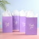 thumbnail image 4 of Bolsas de regalo DjinnGlory Thank You Lavender con asas, paquete de 50, 4 of 9