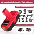 thumbnail image 4 of Upgrade 2Packs 4.0Ah Lithium ion Battery Replacement for Craftsman 19.2 Volt Lithium ion Battery C3 Compatiable with DieHard 130279005 11375 11376 1323517 1323903 130211004 11045 315.115410, 4 of 10