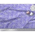 thumbnail image 3 of Soimoi Georgette Viscose Fabric Leaves & Paisley Block Decor Fabric Printed Yard 42 Inch Wide, 3 of 3