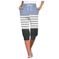 thumbnail image 1 of PMUYBHF Stretch Active Pants for Women Capris for Women Print Pants Bottom High Waist Drawstring Joggers Womens Scrub Pants Straight Leg Low Rise Wide Leg Cargo Pants for Women, 1 of 5