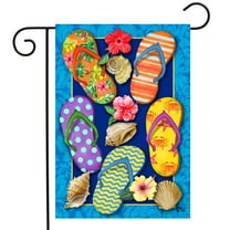 Briarwood Lane Paradise Flip Flops Summer Garden Flag