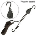 thumbnail image 1 of 1/8Plastic Dipped S Hook Lanyard Binding Rope Pulley Pull Rope Tent Lifting Rope A:1/8 4mm 5M, 1 of 8
