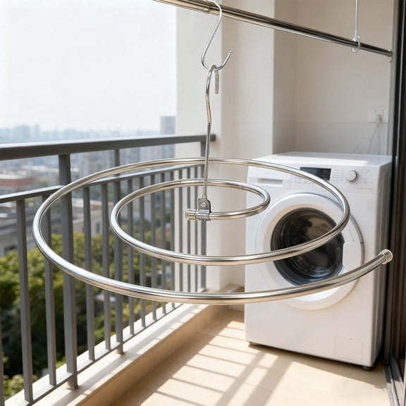 WRITWAA Multifunctional Spiral Clothes Hanger Rack for Home Blanket and Quilt Drying 2Pcs
