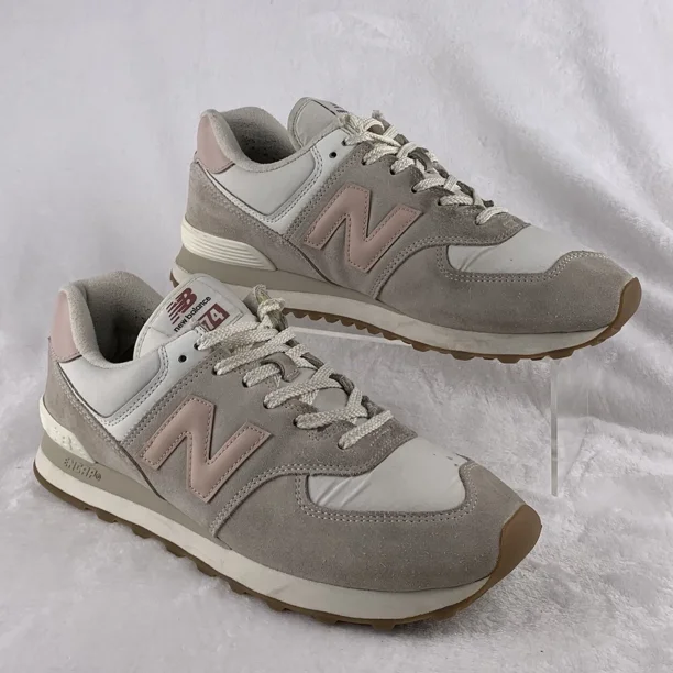 New Balance 574 Road Running Shoes Men 11 D Women’s 12.5 D Width Pink And Cream