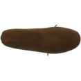 thumbnail image 4 of Minnetonka Mens Suede Moccasin Slippers, Double Bottom Softsole Moc Slip-on, 4 of 7