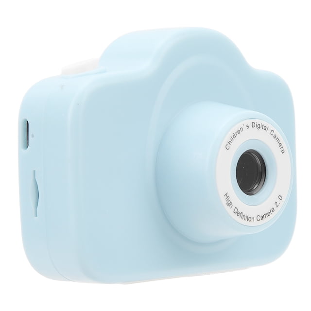 Cámara digital para niños de 2000 W, HD, pantalla de 2,0 pulgadas, recargable, multifuncional, videocámara para niños pequeños, color azul