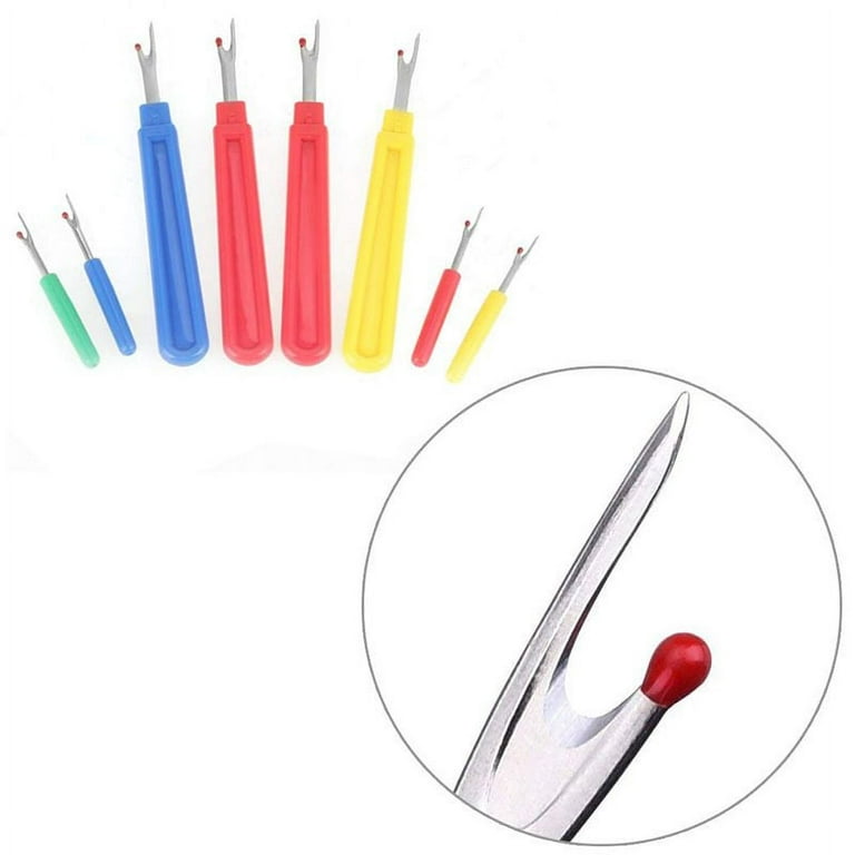 3Pcs Rubber Handle Seam Ripper Handy Stitch Ripper Thread Remover Tool with  Yarn Cutter Scissors for Sewing Crafting Stitching - AliExpress