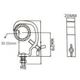 thumbnail image 4 of Mosiee Durable Clamp Stage Light Dj Lighting For 30-55Mm For Disco Truss Mount, 4 of 9