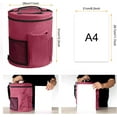 thumbnail image 3 of BKSDUEH Knitting Bag, Yarn Organizer Tote Bag Portable Storage Bag for Yarns, Carrying Projects, Knitting Needles, Crochet Hooks, Manuals and Other Accessories, 3 of 8