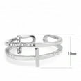 thumbnail image 2 of No Plating Stainless Steel Ring with AAA Grade CZ in Clear for Women Style DA319, 2 of 5
