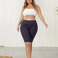 thumbnail image 6 of Tumotour Yoga Shorts For Women Plus Size Yoga Shorts Solid Color Lace Elastic High Waisted Running Workout Gym Shorts Sports Shorts, 6 of 9