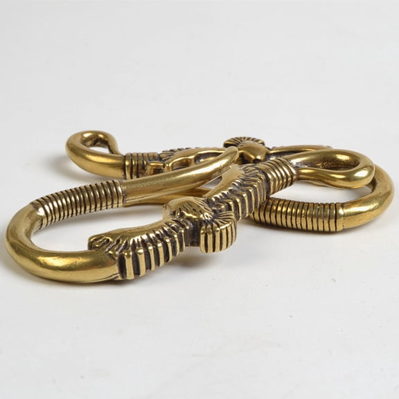 OULII Metal Clasp Hook Keychain Hook Brass 2Pcs