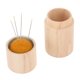 thumbnail image 1 of Caja Redonda Para Alfileres De Coser, Alfiletero Portátil De Madera De Haya De Acero Inoxidable, Resistente, De Gran Capacidad, Con Forma De Tubo Seguro, Soporte Para Agujas De, 1 of 7