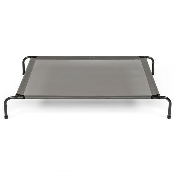 Elevated Outdoor Dog Cot Bed, Raised Cooling Bed with Washable Breathable Mesh for Large Dogs, Portable Raised Platform Pet Bed, Heavy Duty Metal Frame Hammock Bed