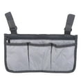 thumbnail image 2 of 65 Surpdew Walker Wheelchair Armrest Side Storage Bag Suspended Wheelchair Storage Bag Gray, 2 of 5