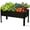 Black, variant on Large Galvanized Raised Garden Bed Outdoor with Legs, Load Capacity 1200LB, 48x26x30in Raised Garden Bed, for Backyard/Patio/Balcony/Gardening/Vegetables Flowers, Black