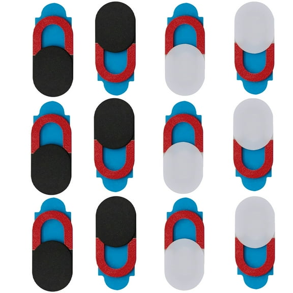 12 Pcs Camera Cover Phone Webcam Shield Laptop Nail Stickers Computer White