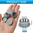 thumbnail image 2 of Uxcell 20pcs Nylon Hole Plugs,8/9"(22mm) Round Drill Screw Hole Plugs Covers, Dark Gray, 2 of 7