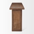 thumbnail image 5 of Grier 65" Medium Brown Solid Wood w/ Cane Console Table, 5 of 6