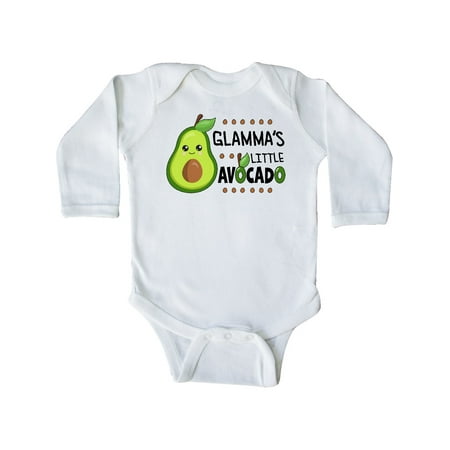 

Inktastic Glamma s Little Avocado with Cute Baby Avocado Gift Baby Boy or Baby Girl Long Sleeve Bodysuit