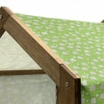 thumbnail image 4 of Goat Pet House, Pattern with Graphic Goat Herd Grazing on Green Meadow Full of Daisies Print, Outdoor & Indoor Portable Dog Kennel with Pillow and Cover, 5 Sizes, Pearl Tan Lime Green, by Ambesonne, 4 of 4